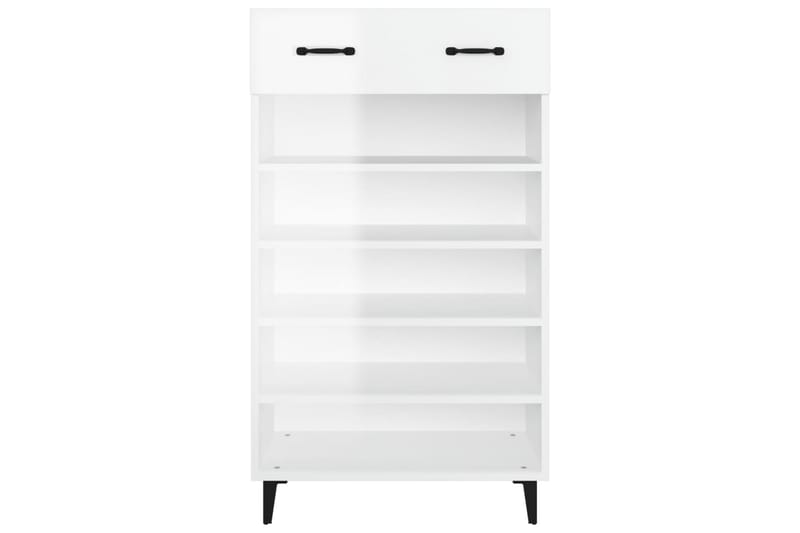 beBasic Skoskåp vit högglans 60x35x105 cm konstruerat trä - Förvaring - Sko- & klädförvaring - Skoförvaring