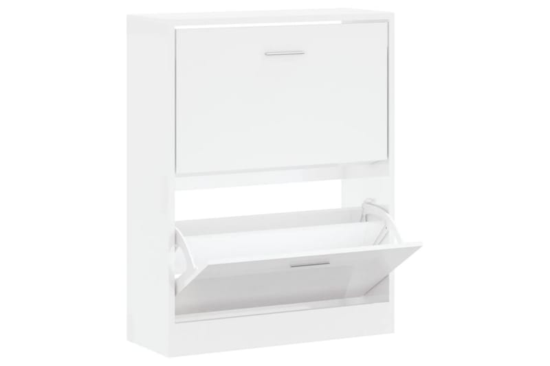 beBasic Skoskåp vit högglans 63x24x81 cm konstruerat trä - Förvaring - Sko- & klädförvaring - Skoförvaring