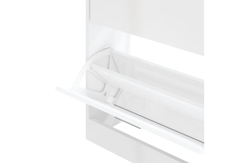 beBasic Skoskåp vit högglans 63x24x81 cm konstruerat trä - Förvaring - Sko- & klädförvaring - Skoförvaring