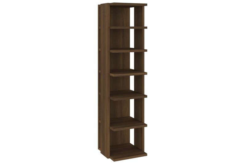 beBasic Skoställ brun ek 25x27x102 cm konstruerat trä - Förvaring - Sko- & klädförvaring - Skoförvaring