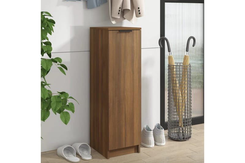 beBasic Skoställ brun ek 30x35x100 cm konstruerat trä - Förvaring - Sko- & klädförvaring - Skoförvaring