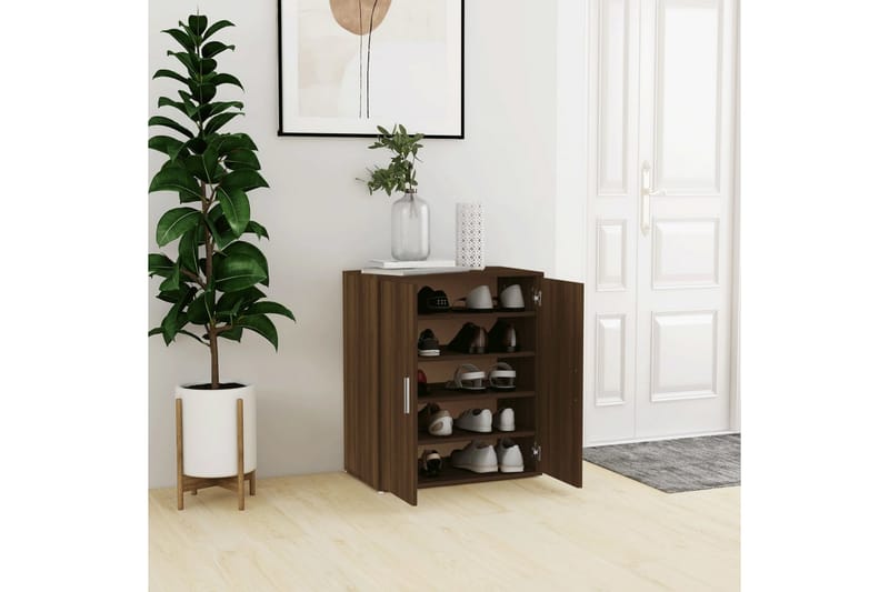 beBasic Skoställ brun ek 60x35x70 cm konstruerat trä - Förvaring - Sko- & klädförvaring - Skoförvaring