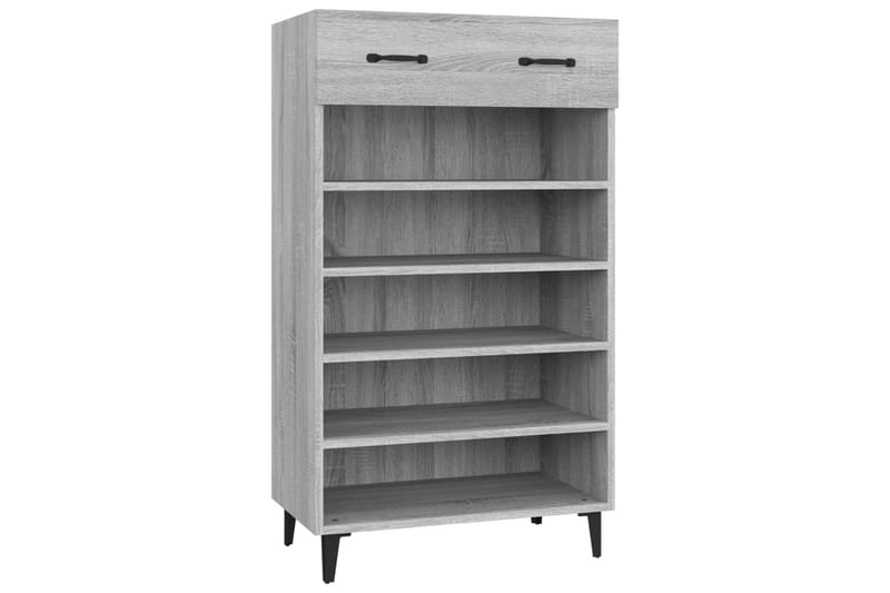 beBasic Skoställ grå sonoma 60x35x105 cm konstruerat trä - Förvaring - Sko- & klädförvaring - Skoförvaring