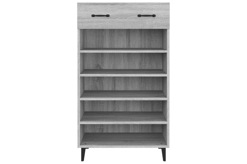 beBasic Skoställ grå sonoma 60x35x105 cm konstruerat trä - Förvaring - Sko- & klädförvaring - Skoförvaring