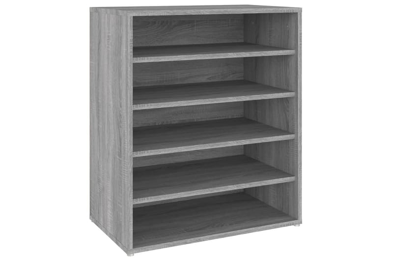 beBasic Skoställ grå sonoma 60x35x70 cm konstruerat trä - Förvaring - Sko- & klädförvaring - Skoförvaring