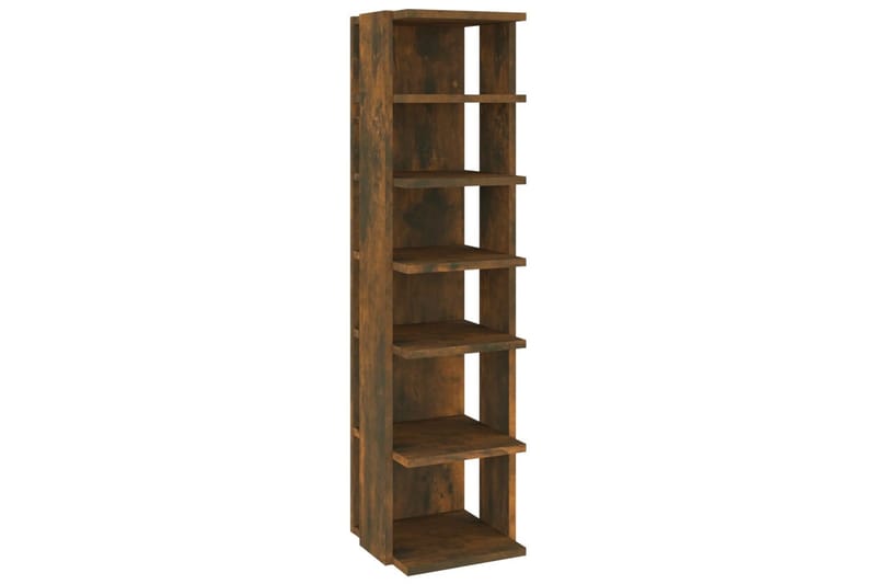 beBasic Skoställ rökfärgad ek 25x27x102 cm konstruerat trä - Förvaring - Sko- & klädförvaring - Skoförvaring