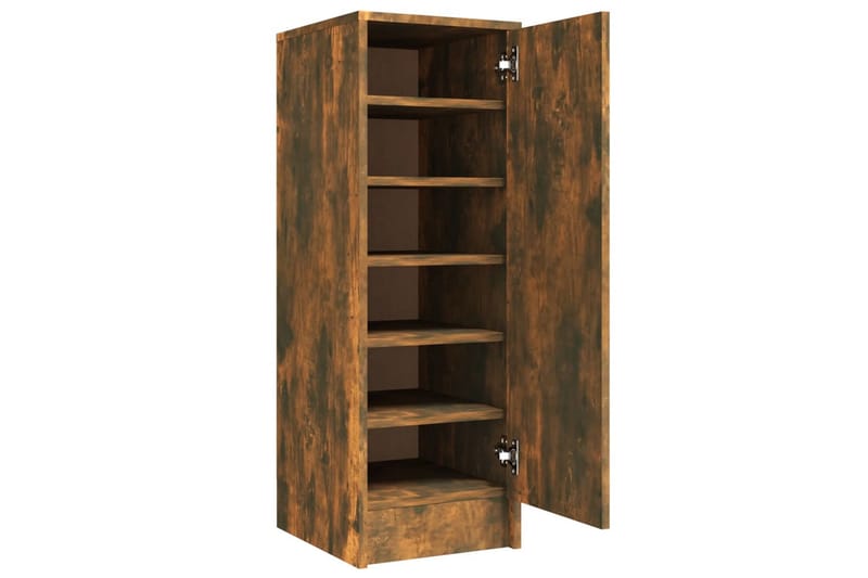beBasic Skoställ rökfärgad ek 32x35x92 cm konstruerat trä - Förvaring - Sko- & klädförvaring - Skoförvaring