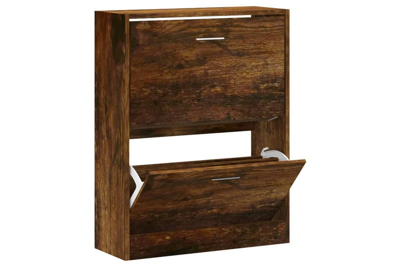 beBasic Skoställ rökfärgad ek 63x24x81 cm konstruerat trä - Förvaring - Sko- & klädförvaring - Skoförvaring