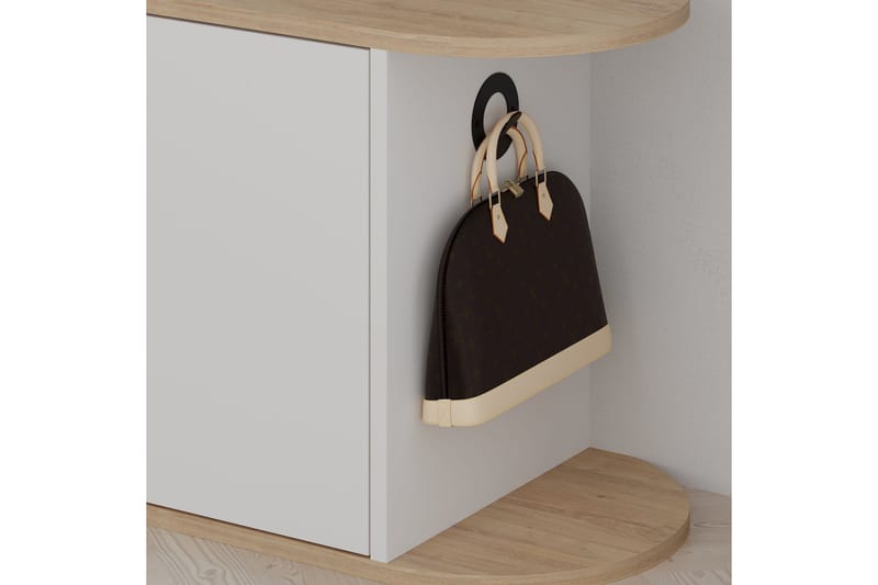 Berriaren Skoskåp 104 cm - Ek/Vit - Förvaring - Sko- & klädförvaring - Skoförvaring