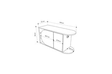 Berriaren Skoskåp 104 cm - Ek/Vit - Förvaring - Sko- & klädförvaring - Skoförvaring