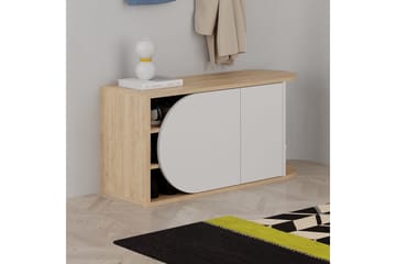 Berriaren Skoskåp 104 cm - Ek/Vit - Förvaring - Sko- & klädförvaring - Skoförvaring