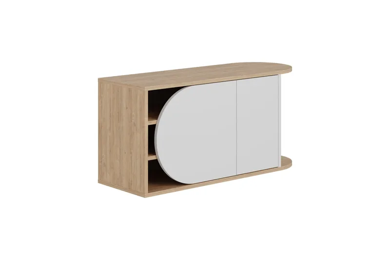 Berriaren Skoskåp 104 cm, Ek/Vit