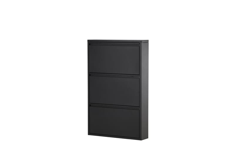 Bonito Skoskåp 60x15 cm - Svart - Förvaring - Sko- & klädförvaring - Skoförvaring
