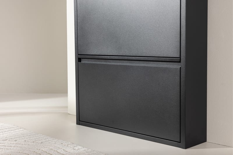 Bonito Skoskåp 60x15 cm - Svart - Förvaring - Sko- & klädförvaring - Skoförvaring