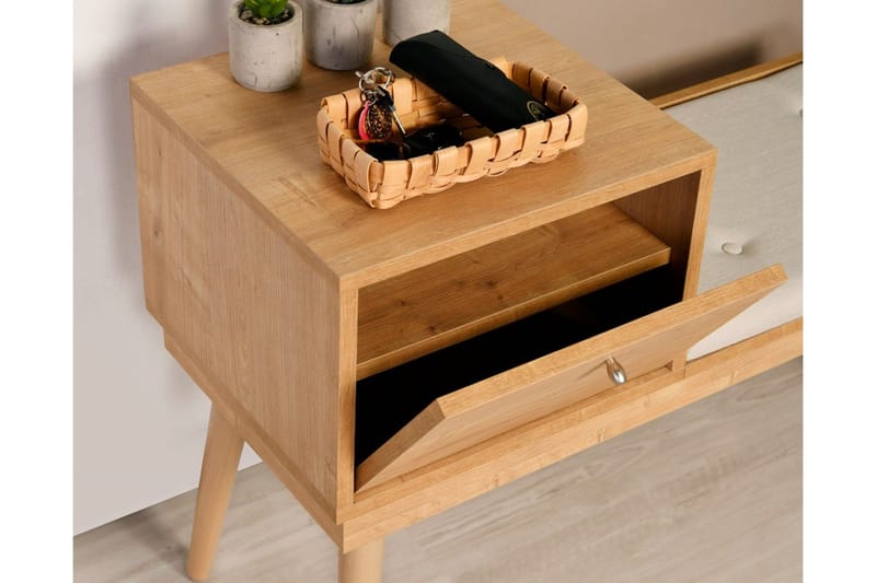 Botkins Skobänk 105 cm - Ek/Cream - Förvaring - Sko- & klädförvaring - Skoförvaring - Bänk med skoförvaring