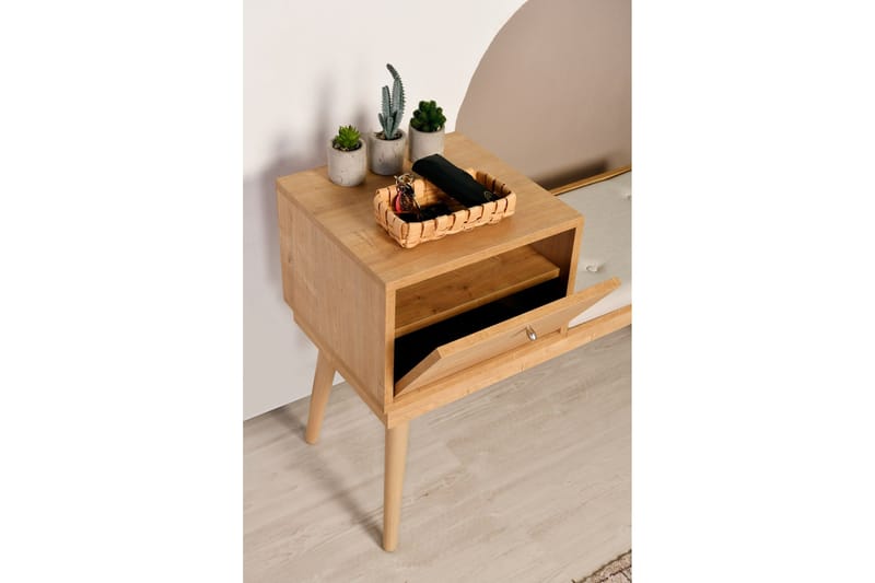 Botkins Skobänk 105 cm - Ek/Cream - Förvaring - Sko- & klädförvaring - Skoförvaring - Bänk med skoförvaring