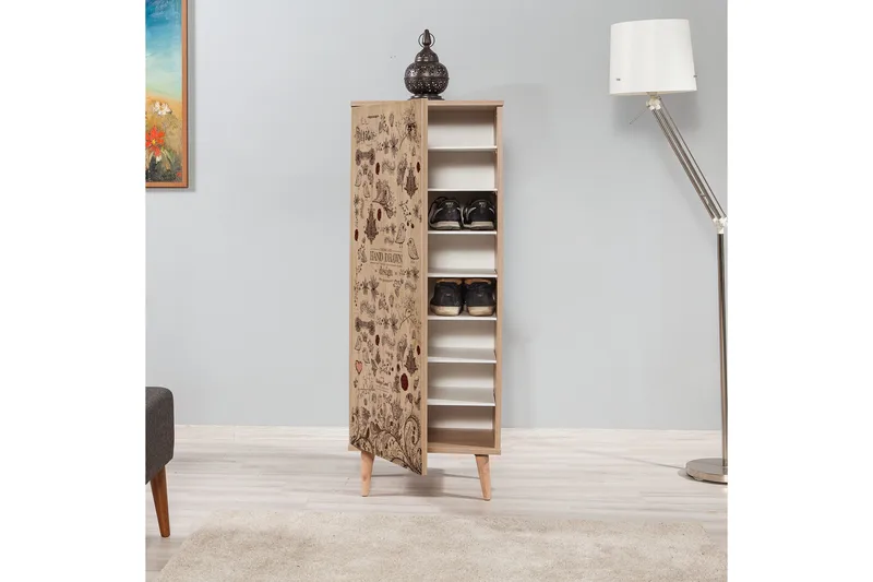 Brokind Skoskåp 50 cm - Brun/Mönstrad - Förvaring - Sko- & klädförvaring - Skoförvaring