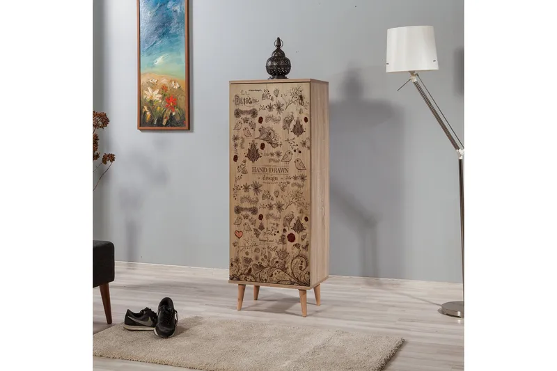 Brokind Skoskåp 50 cm - Brun/Mönstrad - Förvaring - Sko- & klädförvaring - Skoförvaring