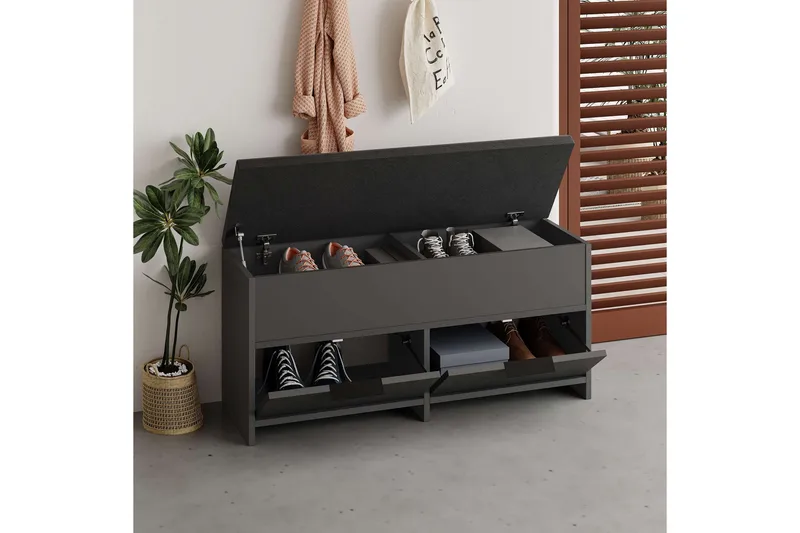Cove Skoskåp 106 cm - Antracit - Förvaring - Sko- & klädförvaring - Skoförvaring