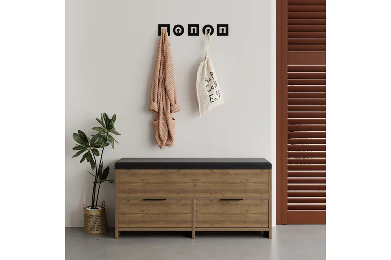 Cove Skoskåp 106 cm - Brun - Förvaring - Sko- & klädförvaring - Skoförvaring