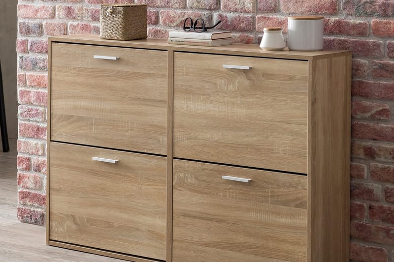 DEGENHART Skoskåp 120x24 cm Brun - Förvaring - Sko- & klädförvaring - Skoförvaring