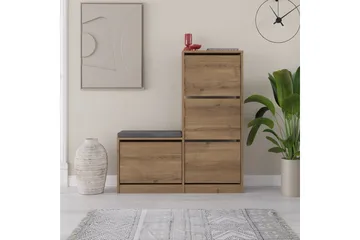 Dude Skoskåp 105 cm - Beige - Förvaring - Sko- & klädförvaring - Skoförvaring