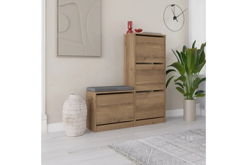 Dude Skoskåp 105 cm - Beige - Förvaring - Sko- & klädförvaring - Skoförvaring