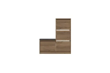 Dude Skoskåp 105 cm - Beige - Förvaring - Sko- & klädförvaring - Skoförvaring