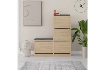 Dude Skoskåp 105 cm - Ek - Förvaring - Sko- & klädförvaring - Skoförvaring