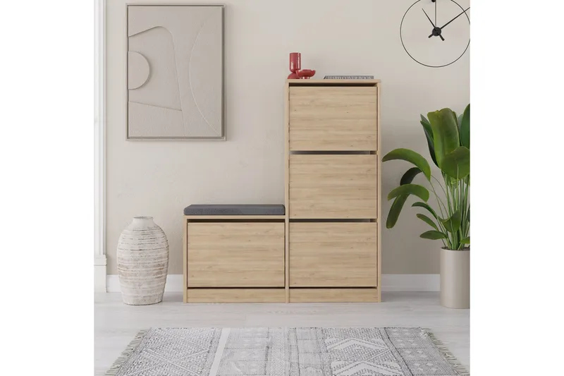 Dude Skoskåp 105 cm - Ek - Förvaring - Sko- & klädförvaring - Skoförvaring