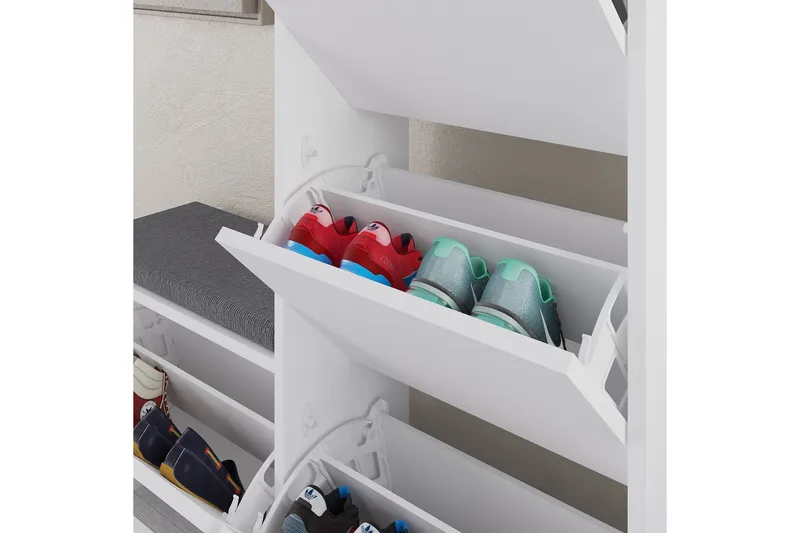 Dude Skoskåp 105 cm - Vit - Förvaring - Sko- & klädförvaring - Skoförvaring