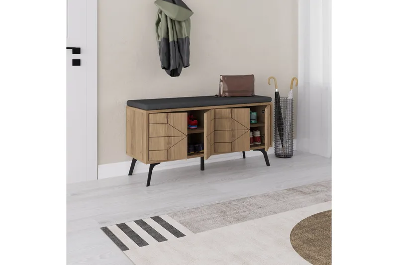 Dune Skoskåp 107 cm - Brun - Förvaring - Sko- & klädförvaring - Skoförvaring