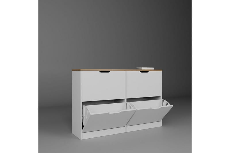 Durusu Skoskåp 120 cm - Matt Vit - Förvaring - Sko- & klädförvaring - Skoförvaring