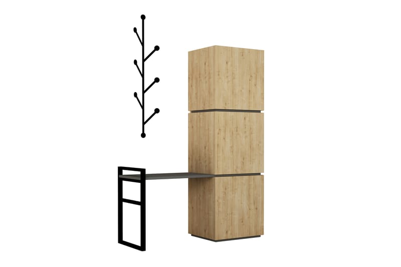 ELDGARNSÖ Skoskåp 109 cm Brun/Grå - Natur/Brun - Förvaring - Sko- & klädförvaring - Skoförvaring