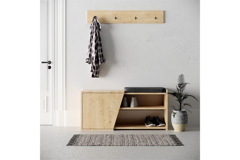 FEMRIS Skoskåp 104x37 cm Natur - Trä/natur - Förvaring - Sko- & klädförvaring - Skoförvaring