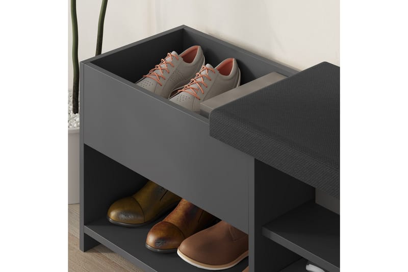 Filux Skoskåp 120,3 cm - Antracit - Förvaring - Sko- & klädförvaring - Skoförvaring