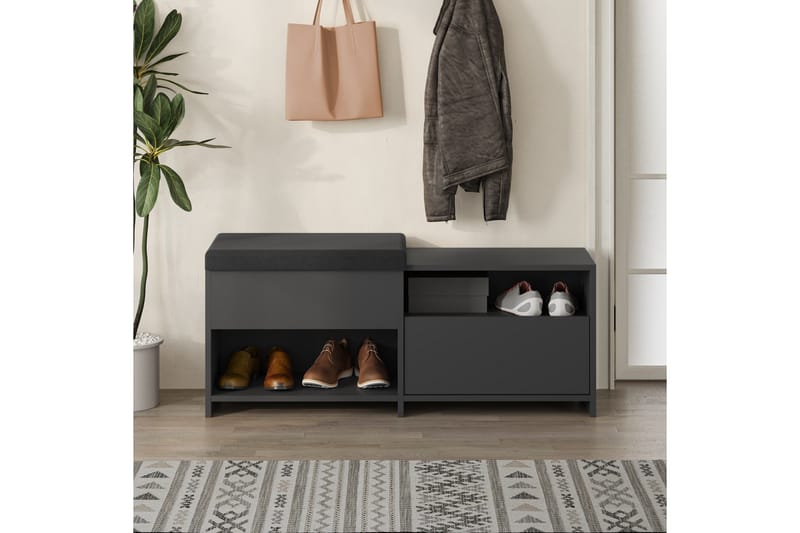 Filux Skoskåp 120,3 cm - Antracit - Förvaring - Sko- & klädförvaring - Skoförvaring