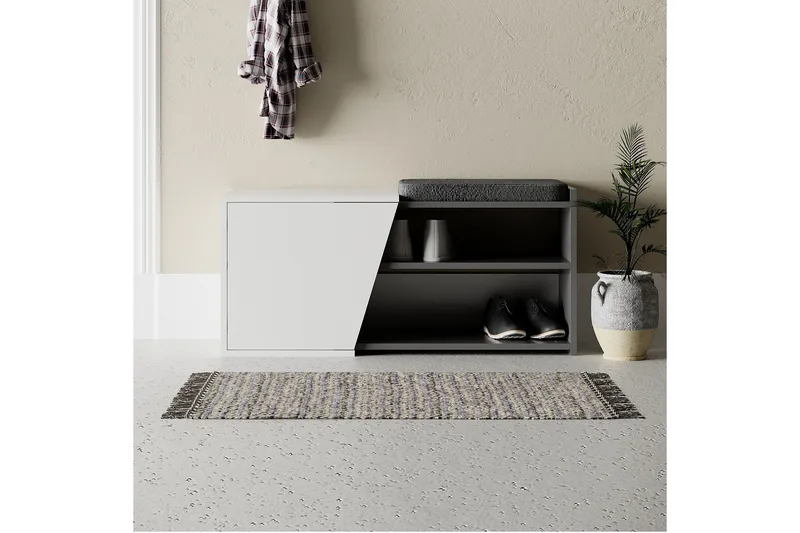 Fiona Skoskåp 104,6 cm, Antracit/Vit