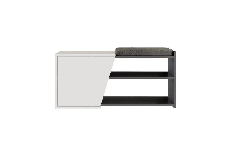 Fiona Skoskåp 104,6 cm - Antracit/Vit - Förvaring - Sko- & klädförvaring - Skoförvaring