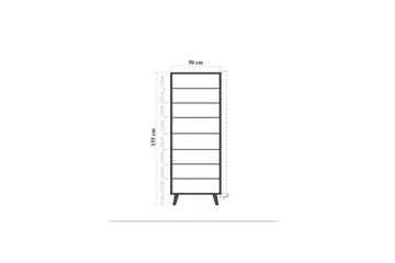 Gelsgan Skoskåp 50 cm - Vit - Förvaring - Sko- & klädförvaring - Skoförvaring