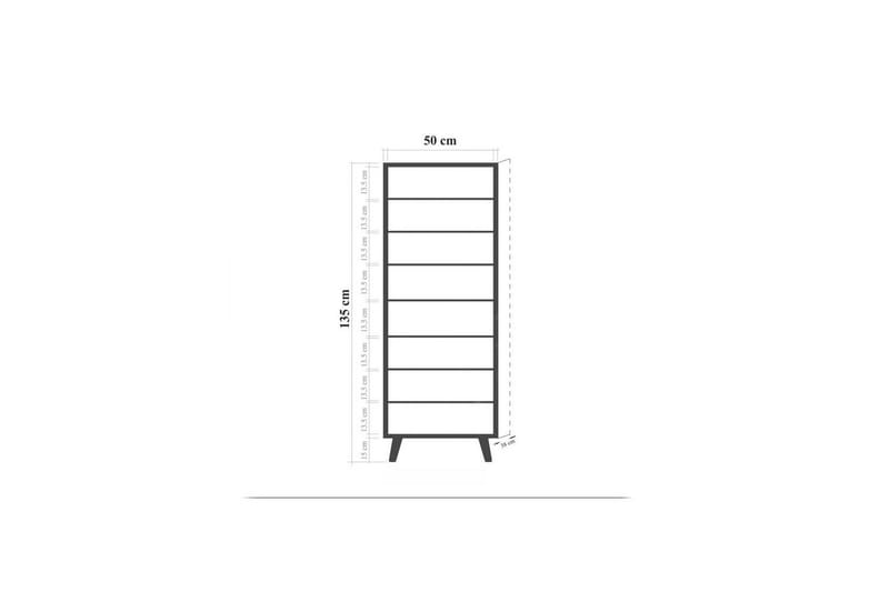 Gelsgan Skoskåp 50 cm - Vit - Förvaring - Sko- & klädförvaring - Skoförvaring