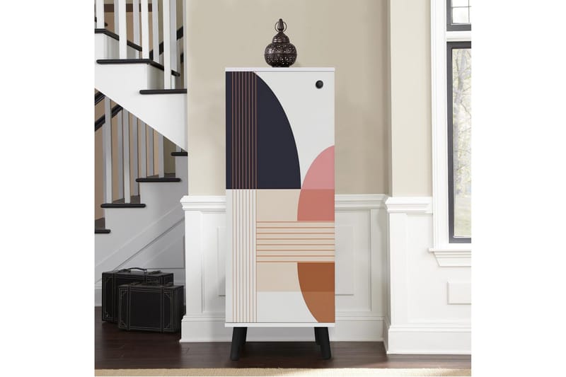 Gelsgan Skoskåp 50 cm - Vit/Svart - Förvaring - Sko- & klädförvaring - Skoförvaring