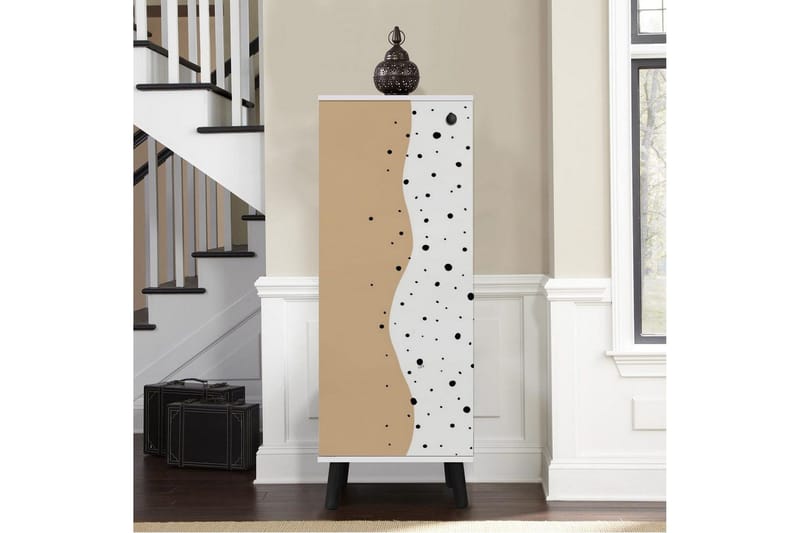 Gelsgan Skoskåp 50 cm - Vit/Svart - Förvaring - Sko- & klädförvaring - Skoförvaring