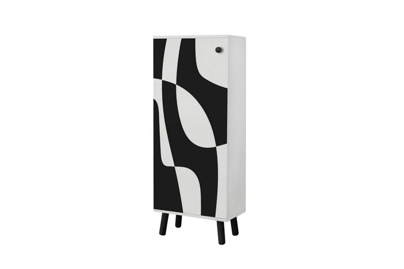 Gelsgan Skoskåp 50 cm - Vit/Svart - Förvaring - Sko- & klädförvaring - Skoförvaring