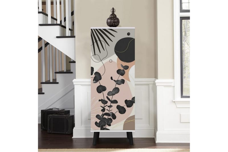 Gelsgan Skoskåp 50 cm - Vit/Svart - Förvaring - Sko- & klädförvaring - Skoförvaring