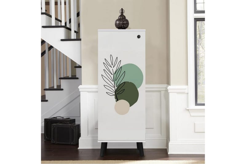 Gelsgan Skoskåp 50 cm - Vit/Svart - Förvaring - Sko- & klädförvaring - Skoförvaring