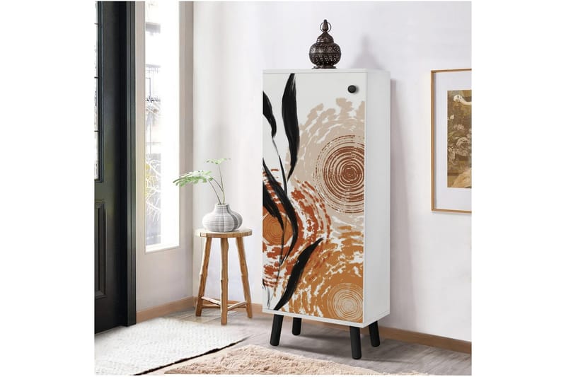 Gelsgan Skoskåp 50 cm - Vit/Svart - Förvaring - Sko- & klädförvaring - Skoförvaring