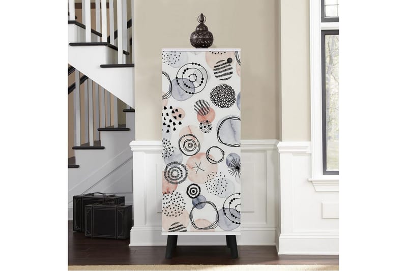 Gelsgan Skoskåp 50 cm - Vit/Svart - Förvaring - Sko- & klädförvaring - Skoförvaring