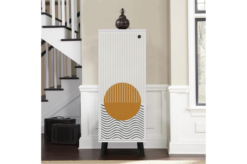 Gelsgan Skoskåp 50 cm - Vit/Svart - Förvaring - Sko- & klädförvaring - Skoförvaring