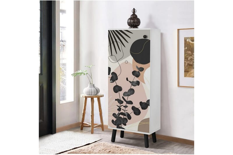 Gelsgan Skoskåp 50 cm - Vit/Svart - Förvaring - Sko- & klädförvaring - Skoförvaring